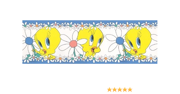 Amazon Com Store51 Looney Tunes Tweety Bird Blues Wallpaper Border Home Kitchen