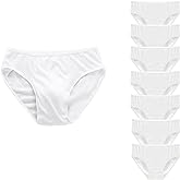 Fuzzleehi Men's Disposable Panties Underwear Travel Panties Pure Cotton Emergencies Panties for Business Trip Travel Hotel Spa Hospital Underpants White Large(7pcs/pk)