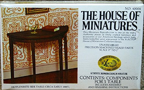 The House of Miniatures Hepplewhite Side Table No. 40004