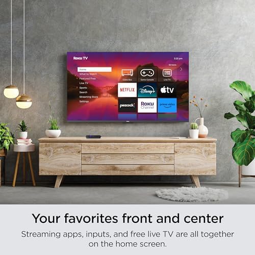 Roku Smart TV – 43-Inch Select Series 4K HDR RokuTV with Roku Enhanced Voice Remote, Brilliant 4K Picture, Automatic Brightness, & Seamless Streaming – Live Local News, Sports, Family Entertainment