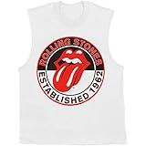 Rolling Stones Tongue Logo Established 1962 Mens Muscle Tee Tank