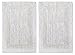 Cotton Craft 2 Piece Reversible Step Out Bath Mat Rug Set 21x34 White, 100% Pure Cotton, Super Soft, Plush & Absorbent, Hand Tufted Heavy Weight Construction, Full Reversible, Rug Pad Recommended