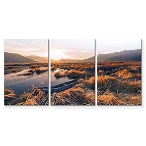 3 Piece Canvas Wall Art Beautiful Landscape Photography Canvas Prints Home Artwork Decoration for Living Room,Bedroom - 16"x24" x 3 Panels