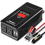 POTEK 500W Power Inverter DC 12V to 110V AC Car Converter with Digital Display Dual AC Outlets and Dual USB Charging Ports for Tablets, Laptops and Smartphones