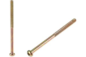 uxcell M4 x 65mm Male Thread Phillips Pan Head Bolt Screw for Double Bed Furniture TV Rack Wall Hanging 5pcs