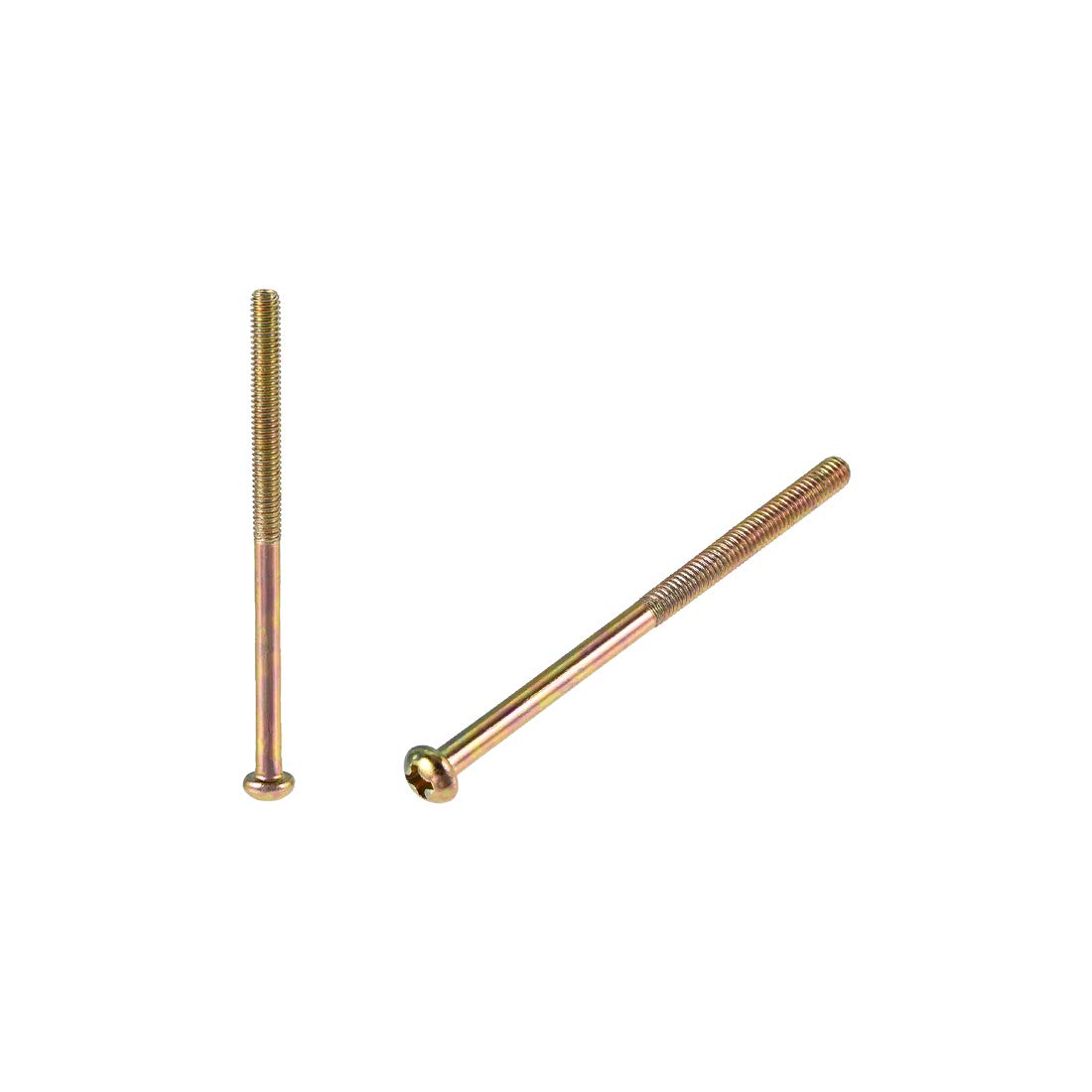 sourcing map M4 x 65mm Male Thread Phillips Pan Head Bolt Screw for Double Bed Furniture TV Rack Wall Hanging 25pcs