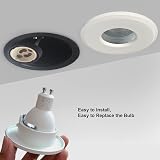 Sweier 4XSweier 90 Minute Fire Rated LED Downlights IP65 GU10 White Set of 4 view 5