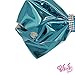 JoJo Siwa Signature Collection Hair Bow Ribbon with Rhinestone Keeper Metallic Mint With Sticker Patch Set Included