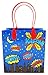 TINYMILLS Superhero Text Party Favor Treat Bags with Handles, Superhero Candy Bags for Birthday Party, Party Supply Decorations Pack of 12