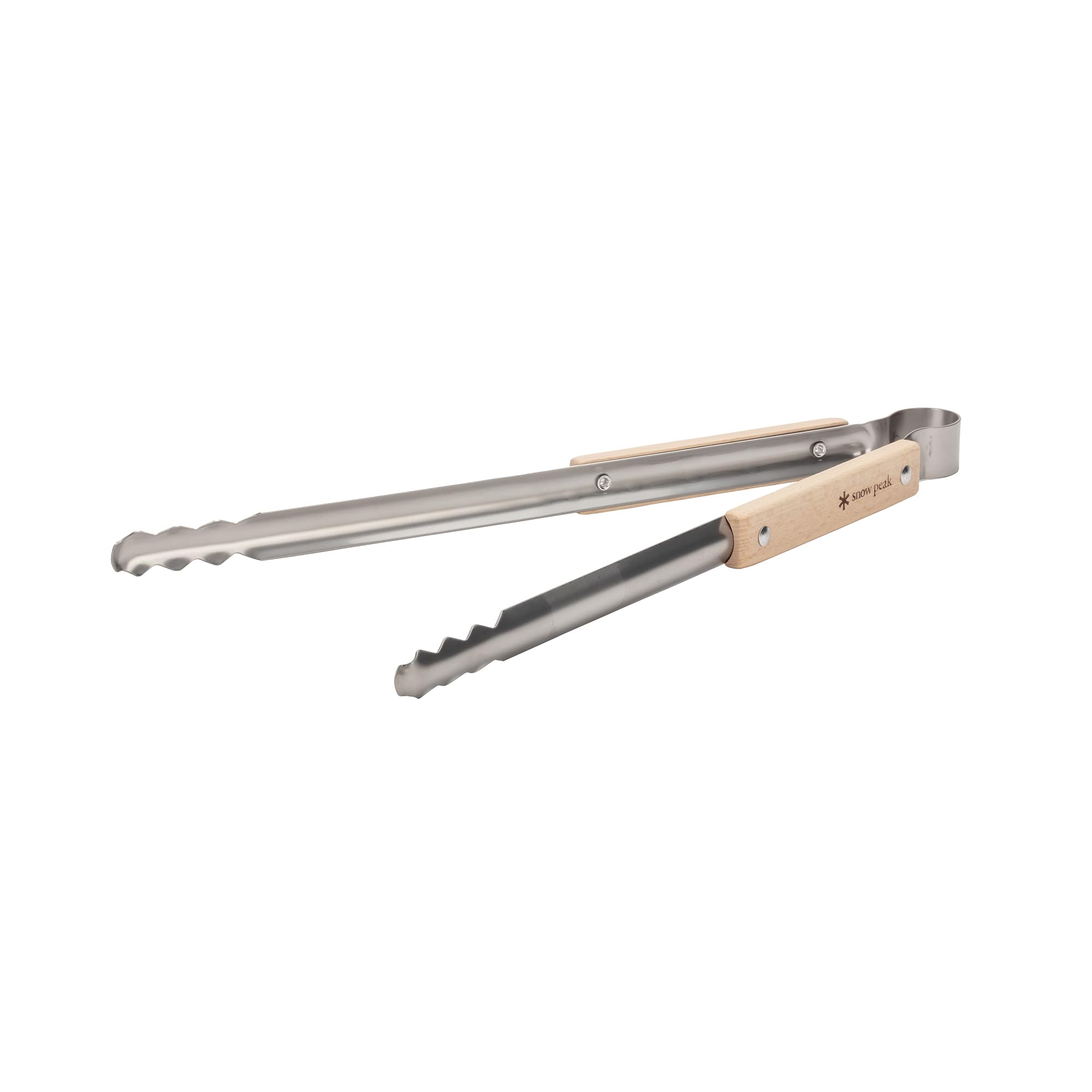 Snow Peak Fire Tongs, Stainless Steel/Beech, 40x40x2.5cm