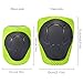 KUYOU Kids Knee Pads Elbow Pads Guards Protective Gear Set Safety Gear for Roller Skates Cycling BMX Bike Skateboard Inline Skatings Scooter Riding Sports （Dark Green）