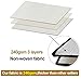 Clothes Blankets Storage bag for comforter, Breathable Home Organizers Bins Boxes Tidy Up Your Closets,Shelves, 240gsm thicker fabric with clear window, 2 Leather Handles,Set of 3 Beige
