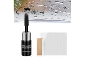 Poouty Cracks Gone Glass Repair Kit 2 Pcs, 2024 New Chipped Windshield Repair Kit Windshield Chip Crack Repair Kit, Car Glass Repair Fluid Kit Window Crack Repair Liquid for Fix Chips Cracks