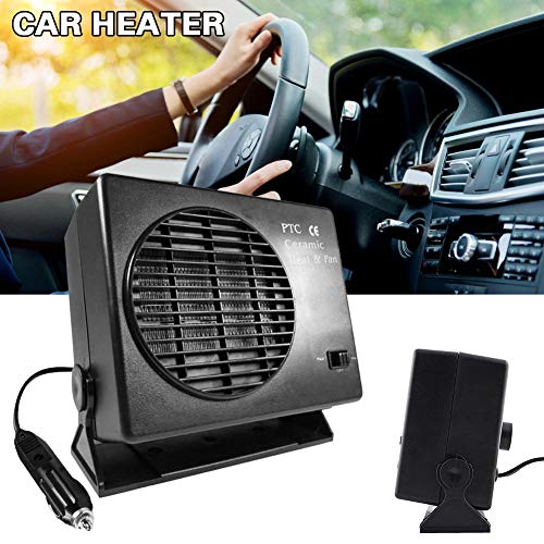 New Car Defogger Defroster Heater,12V Air Heater Diesel Fuel Cabin Air Fuel Diesel Parking Pump Can Heat Rapidly in 30 Seconds Ceramic Fan Portable Window 12V Vehicle Heater Warmer Fan 150W 300W