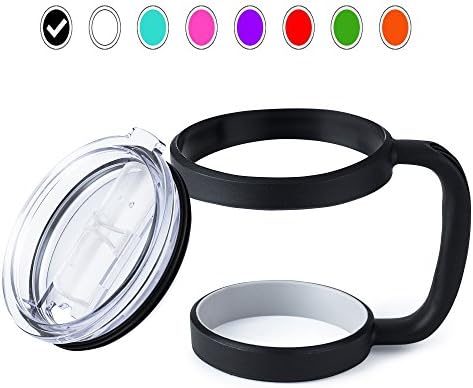 Bevalig Handle and Lid Combo for Yeti Rambler 30 Oz Tumblers, Rtic, Sic Cup Ozark Trail - Perfect Fit