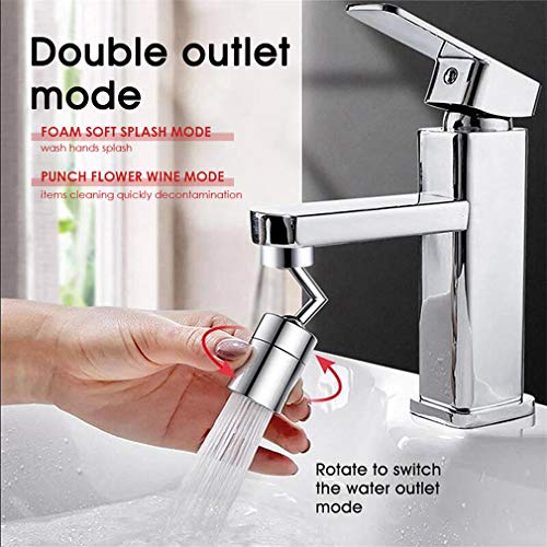 LQWY Faucet Aerator Female Male Universal 720 Degree Sink Swivel Spray Aerator Dual-Modes Aerator Faucet Sink Faucet Sprayer Attachment for Bathroom, Kitchen, Laundry