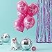Hot Pink & White Party Balloons Decorations - 10 Pack