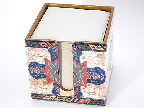 Decoupaged Note Holder with Persian Rugs