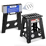 ACSTEP Folding Step Stool 16 Inch Stool Heavy Duty