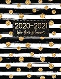 2020-2021 Two Year Planner: Black Gold Cover | 2 Year Monthly Appointment Notebook | 24 Months Plann by M.H. Angelica