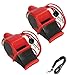 Fox 40 Sonik Blast CMG Loudest Pealess Outdoor, Emergency, Safety, & Survival Whistle + Breakaway Lanyards | 2pk Bundle + Koala Lanyard, Red Black