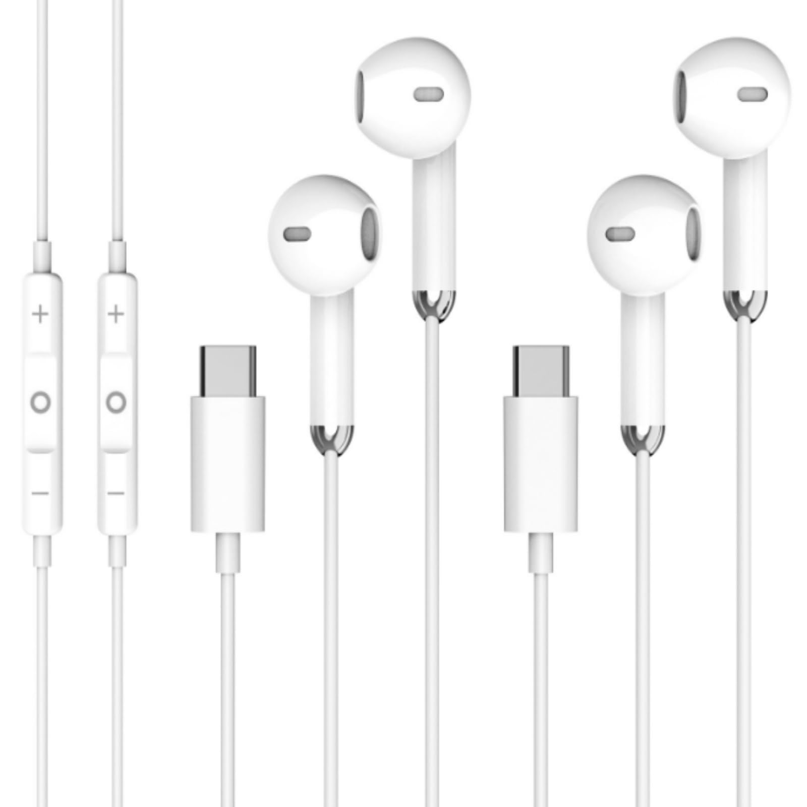 USBC Headphones for iPhone 17 16 15，for Apple Headphones Wired with Mic