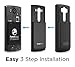PowerBear LG V10 Extended Battery [6500mAh] & Back Cover & Protective Case (Up to 2.2X Extra Battery Power) - Black [24 Month Warranty & Screen Protector Included]