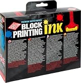Essdee Block Printing Ink Pack of 5 Primary Colours 100ml Tubes view 2