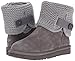 UGG Women's Shaina Slip on Slipper, GREY, 8 M US