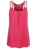 Hibelle Womens Scoop Neck Cute Racerback Yoga Workout Tank Top