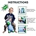 Kiddie Play Horse Hopper Unicorn Inflatable Ride On Bouncy Animal Hoppity Hop Toy for Kids (Pump Included)