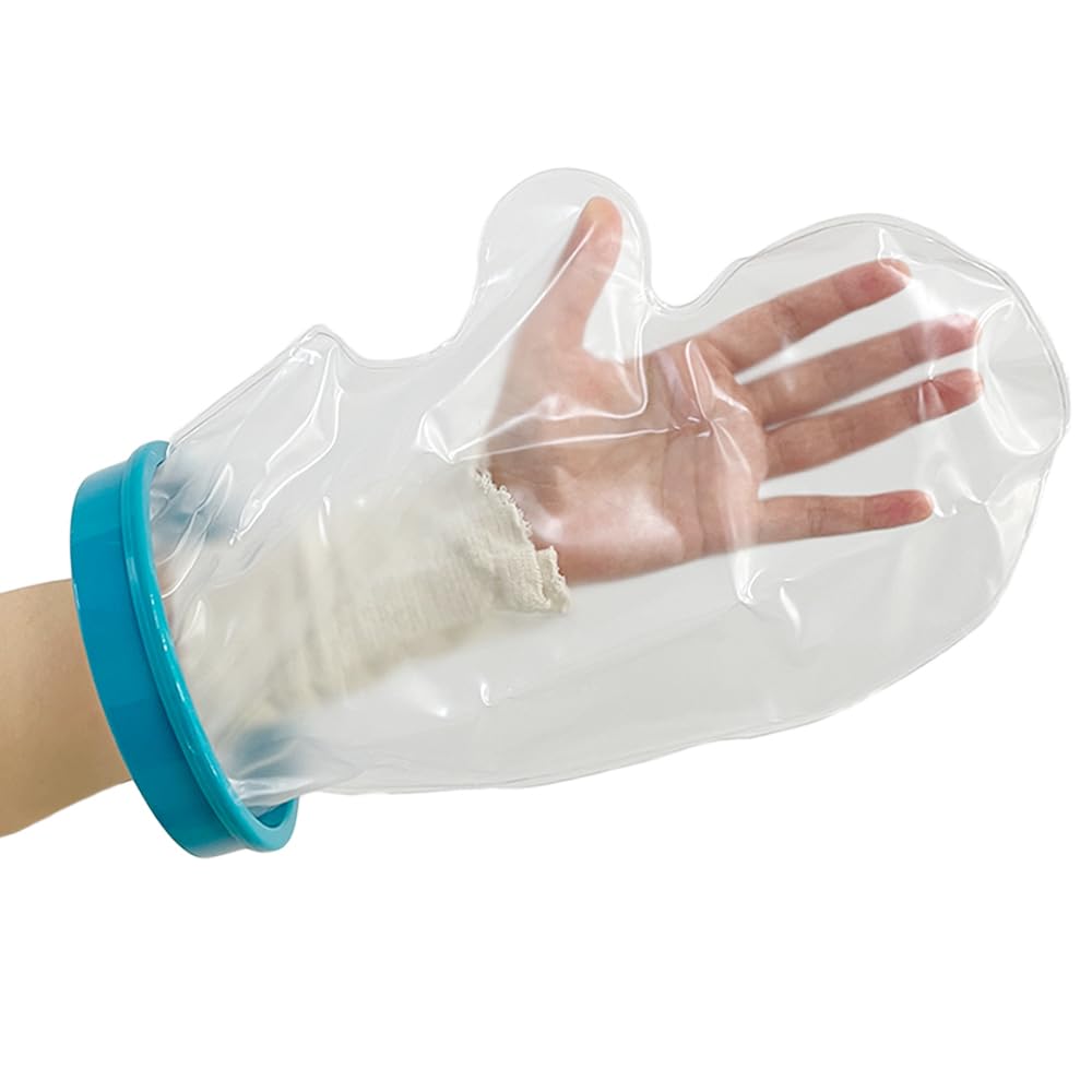 HAIN Adult Arm Cast Cover, Clear Waterproof Shower Bandage Protector with Seal Protection for Hand, Wrist, Finger Wound in Bathing or Shower,100% reusable(Full Size) (Short Arm(380 * 230 * 150))