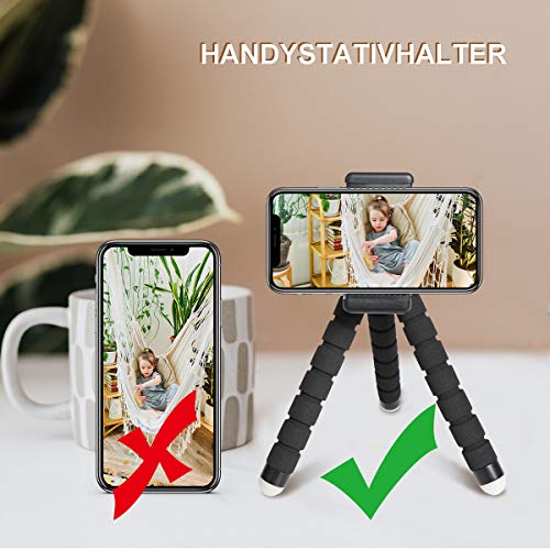 Handy Stativ Mit Bluetooth Fernbedienung Dreibein Für Kamera Und Smartphone Lightweight Flexibel Mini Tripod Im Freien(S… – Bild 4