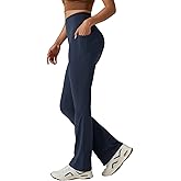 TOPYOGAS Women's Bootcut Yoga Pants High Waist Tummy Control Flare Leggings Workout Bottoms with Pockets