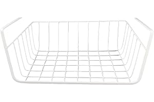 Under Shelf Storage Basket Multipurpose All Metal Under Shelf Wire Basket for Kitchen Office Pantry Desk Bookshelf M Black fo