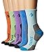 YUEDGE 5 Pairs Women's Cushion Cotton Crew Sports Athletic Hiking Socks