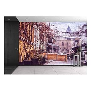Wall26 - Tbilisi Old Town Sololaki in Winter - Canvas Art Wall Decor - 66"x96"