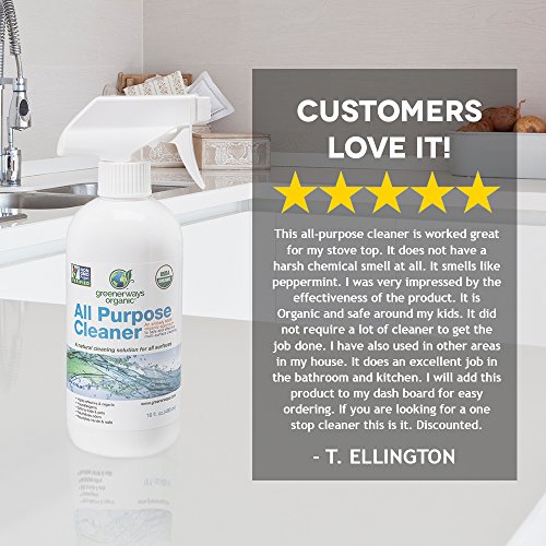 Greenerways Organic AllPurpose Cleaner, Natural, USDA Organic, NonGMO