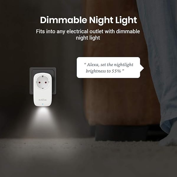 BroadLink Smart Plug Toma de corriente inteligente con temporizador Wi Fi y luz nocturna Funciona con AlexaGoogle HomeIFTTT no requiere Hub 16A SP4L EU paquete de 2 unidades