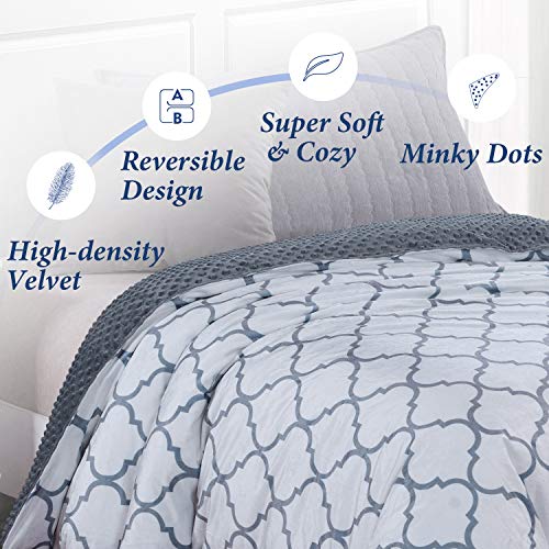 Royhom Duvet Cover for Weighted Blankets 48 x 72 Inches Removable