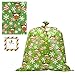 JOYIN 8 PCs Christmas Jumbo Gift Bags Heavy Duty 36” x 44” with Gift Tags for Large Gifts, Big Xmas Bag for Christmas Season, Gift Giving, Holiday Presents or Decorations