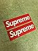Supreme Skateboard Sticker Red 2 Pack