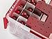 IRIS USA, WL-60 and MCC-130 Combo, Holiday Wing-Lid Box, Ornament Dividers, and Small Storage Box Combo, 60 Qt, Red, 1 Pack