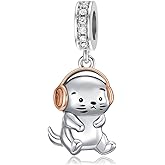Otter Charm Bead 925 Sterling Sliver Sea Otter Charms for Bracelet Otter Jewelry Gifts for Otter Lover