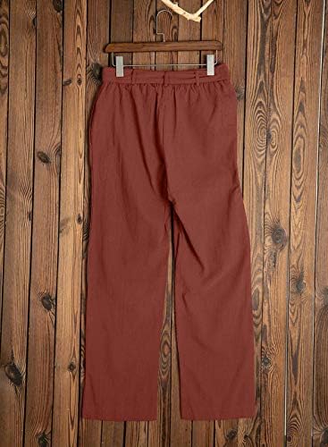 BLENCOT Women's Fashion Solid Color Drawstring Elastic Waist Pants Casual Trousers with Pockets 3 BLENCOT Women's Fashion Solid Color Drawstring Elastic Waist Pants Casual Trousers with Pockets