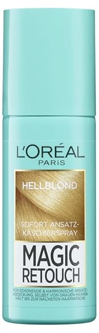 L Oreal Paris Ansatz Kaschierspray Ohne Ammoniak Auswaschbare Haarfarbe Magic Retouch Ansatzspray Hellblond 1 X 75 Ml Amazon De Beauty