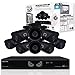 Night Owl 16 Channel 1080 Lite HD High Definition Analog Video Surveillance Security System, with 1 TB HDD, 8X 720p HD Wired Cameras