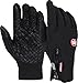 Andyshi Men's Winter Outdoor Cycling Glove Touchscreen Gloves for Smart Phone (Black, X-Large)