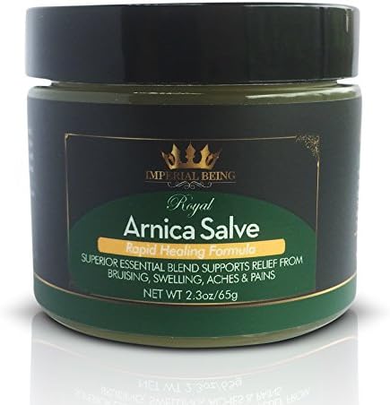 ROYAL ARNICA SALVE, Rapid Healing Formula, Highest Potency Arnica Oil for Bruises, Fast Relief for Muscle Aches & Pain, Super Premium Massage Blend, Organic Essential Oils, Herbs & Minerals (2.3 oz)