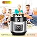 DEENKEE 10-in-1 Multi-Function Pressure Cooker 6 Quart, Instant Programmable Rice Cooker, Slow Cooker, Sauté, Yogurt Maker, Baker, Egg Cooker, Hot Pot and Steamer